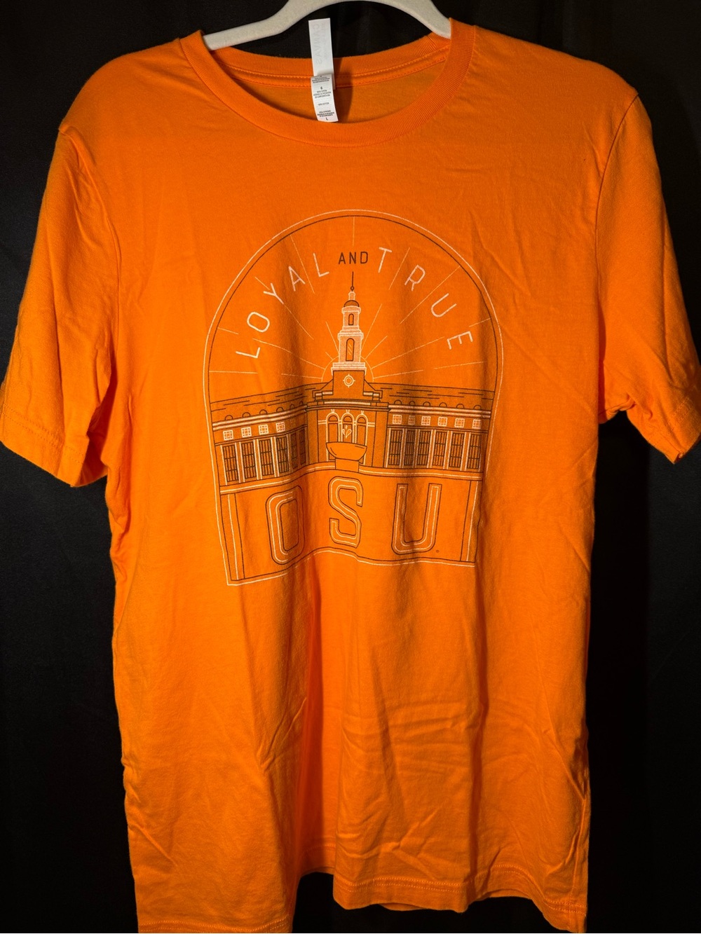 OSU Oklahoma State University 'Loyal and True' Orange Graphic T‑Shirt